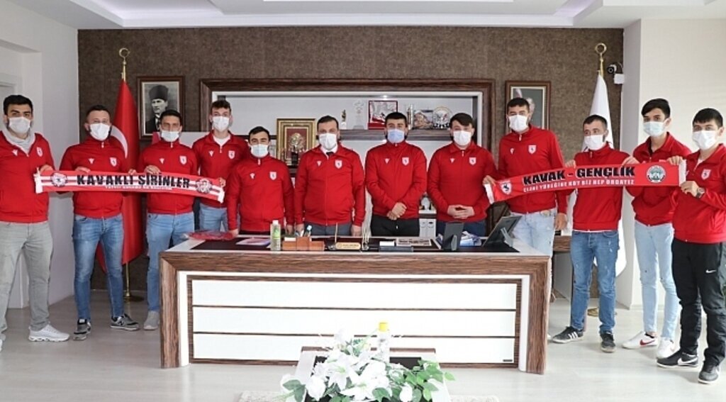 Şirinler'den Başkan Sarıcaoğlu'na ziyaret