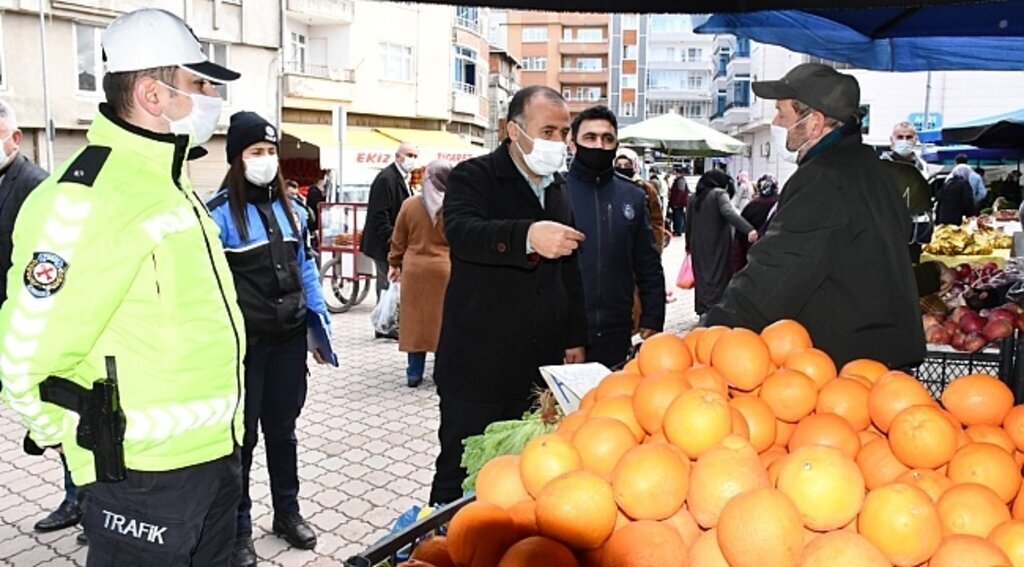 Terme'de Korona denetimleri arttırıldı