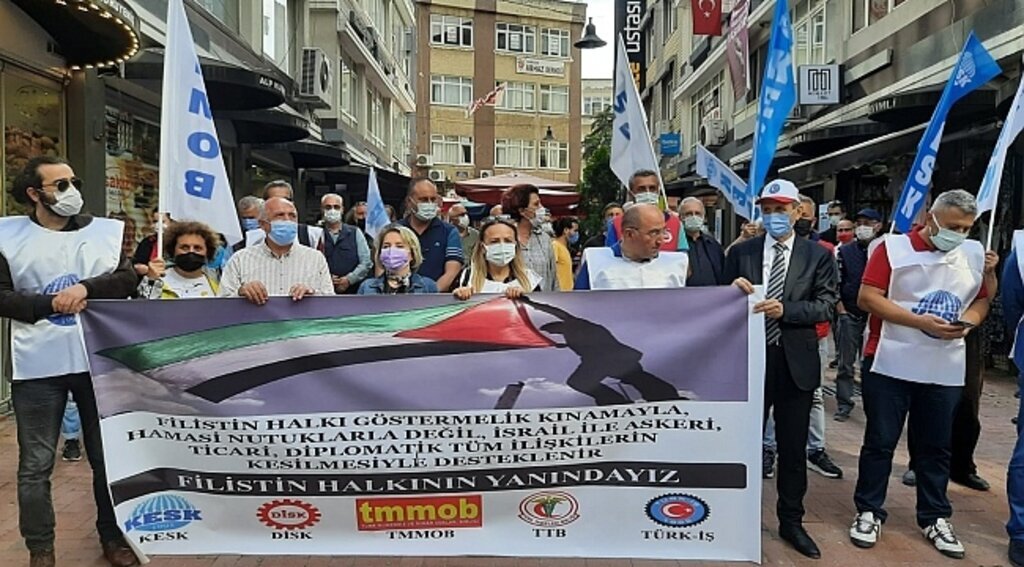 Samsun'da Filistin için yürüdüler