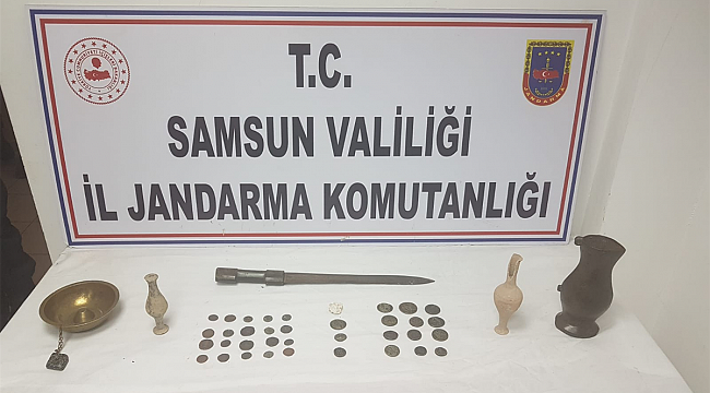 Samsun'da 35 adet sikke ele geçirildi - samsun haber