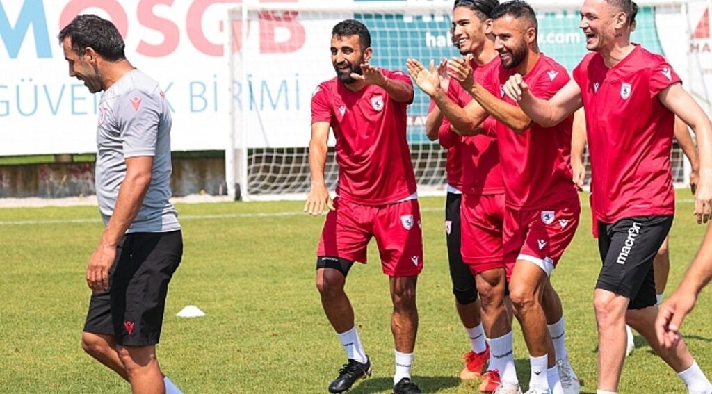 Samsunspor'dan keyifli antrenman