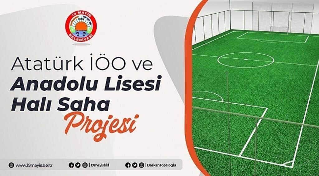 19 Mayıs İlçesinde Halı Saha Çalışmaları Devam Ediyor