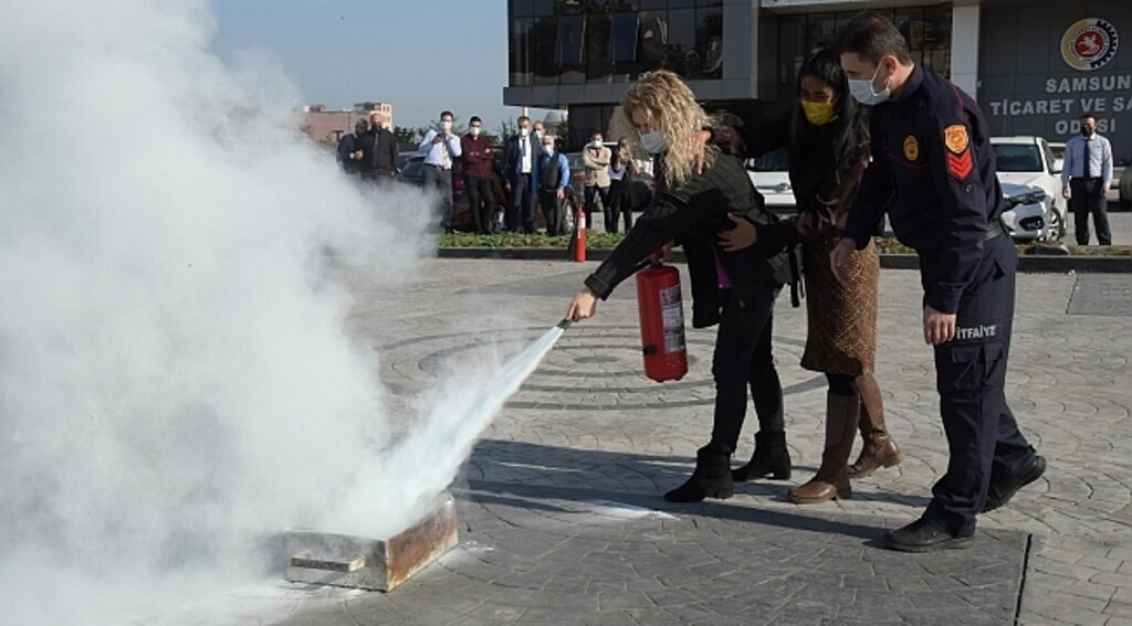Samsun TSO personeline 'Yangın' eğitimi