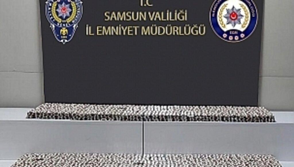 Samsun’da 27 bin 972 kapsül sentetik ecza ele geçirildi