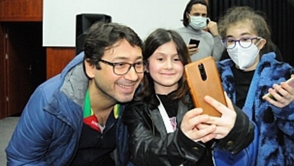 Ünlü oyuncu Ünal Yeter Canik Tiyatro Okulu'nda öğrencilerle buluştu