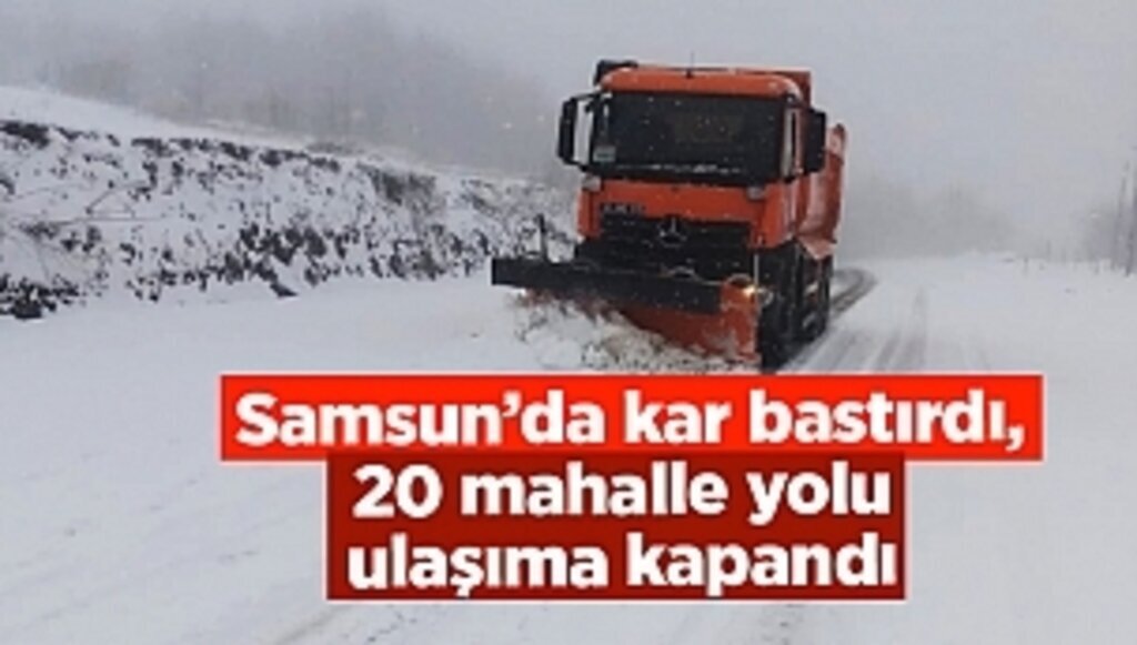 Kar bastırdı, 20 mahalle yolu ulaşıma kapandı