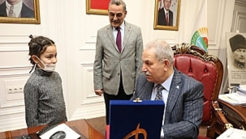 Minik İdil'den Başkan Demirtaş'a anlamlı ziyaret