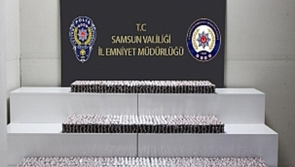 Samsun'da 55 bin uyuşturucu hap ele geçirildi