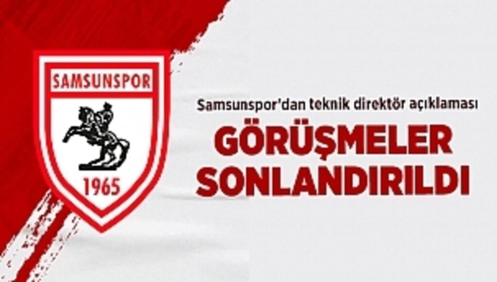 Samsunspor'dan teknik direktör açıklaması