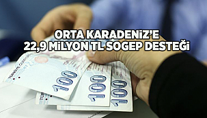 Orta Karadeniz’e 22,9 Milyon TL SOGEP Desteği