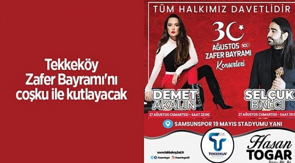 Tekkeköy Zafer Bayramı'nı coşku ile kutlayacak