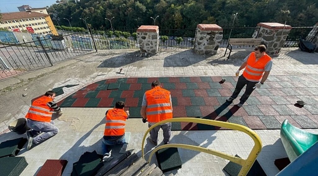 Canik’te çocuklara yeni oyun alanları
