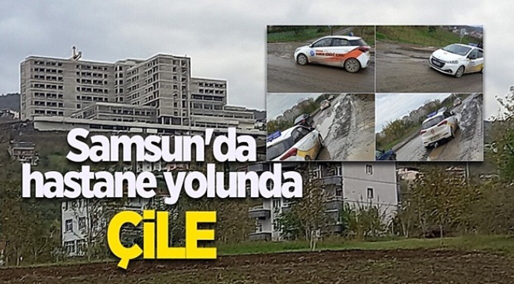 Samsun'da hastane yolunda çile
