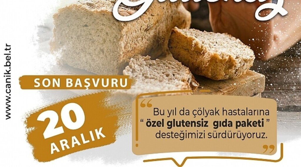 Canik Belediyesi’nden glütensiz gıda desteği