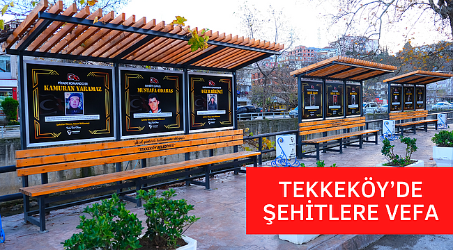 Tekkeköy’de şehitlere vefa