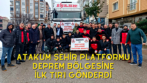 Atakum Şehir Platformu İlk Tır'ı Gönderdi