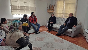 Başkan Sandıkçı depremzedeleri ziyaret etti