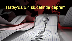 Hatay'da 6.4 şiddetinde deprem