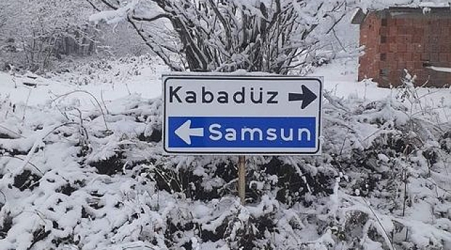   Samsun'un iç kesimlerine  yoğun kar uyarısı