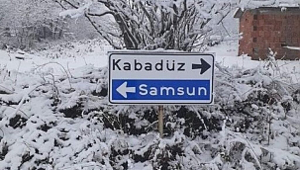   Samsun'un iç kesimlerine  yoğun kar uyarısı