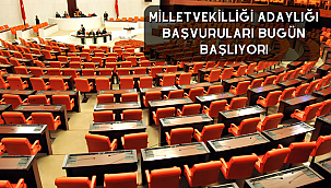 Milletvekilliği adaylığı başvuruları bugün başlıyor!