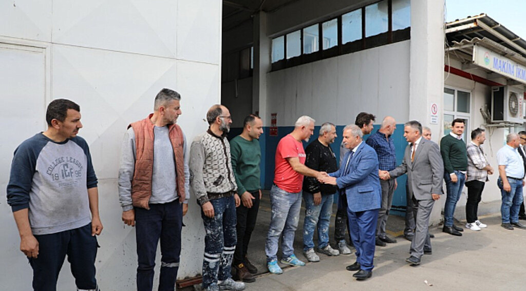 BAŞKAN DEMİRTAŞ PERSONELİ İLE BAYRAMLAŞTI