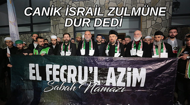Canik İsrail Zulmüne Dur Dedi