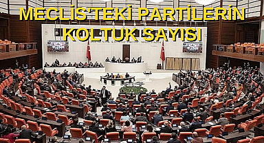 Meclis'teki partilerin koltuk sayısı