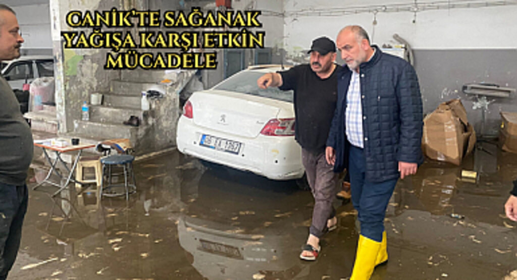 Canik’te Sağanak Yağışa Karşı Etkin Mücadele 