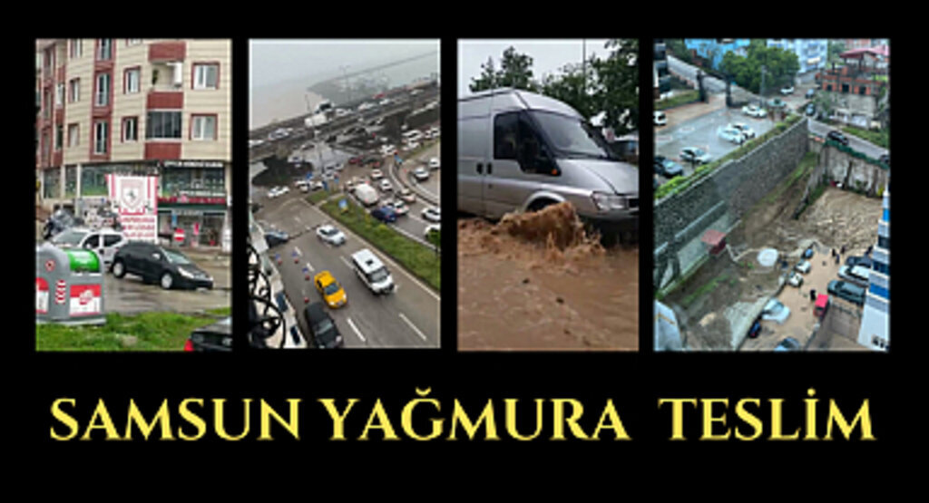 Samsun yağmura teslim 