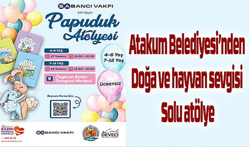 Atakum Belediyesi'nden doğa ve hayvan sevgisi dolu atölye