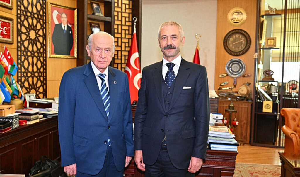 Samsunlu Sedat Şahin, Bahçeli'yi ziyaret etti