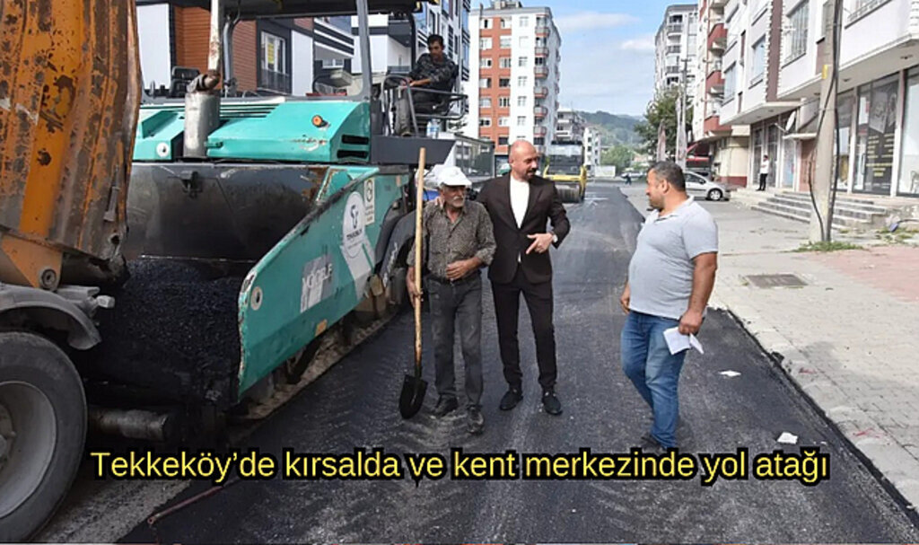 Tekkeköy'de kırsalda ve kent merkezinde yol atağı