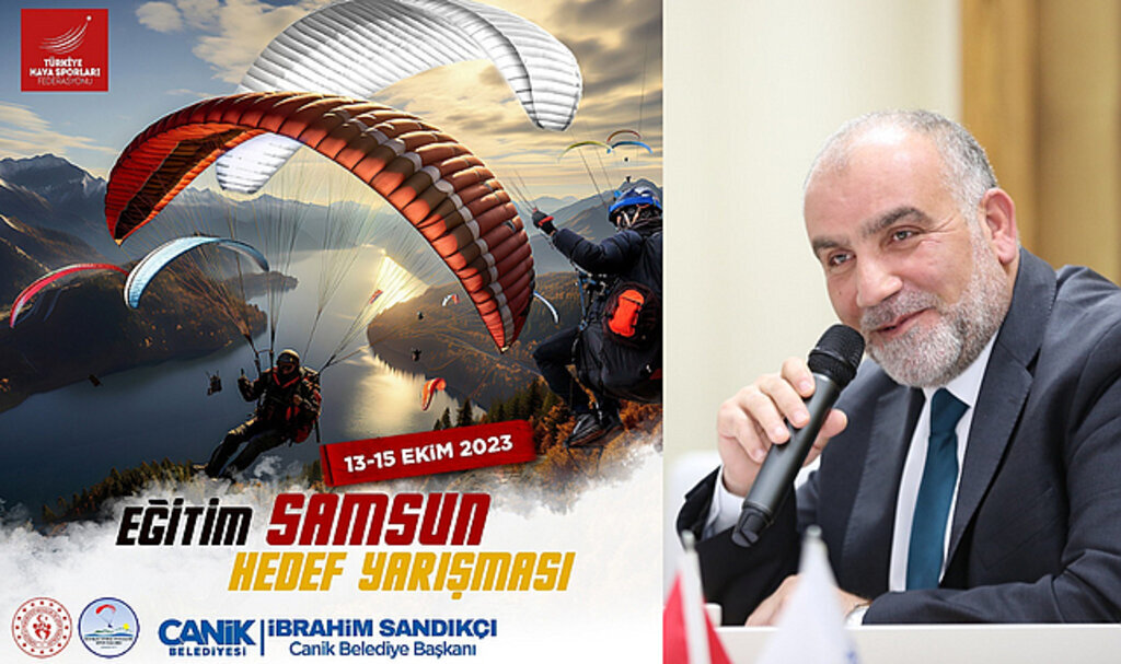 Şehrin İlk Ulusal Yamaç Paraşütü Hedef Yarışması Canik’te Düzenleniyor