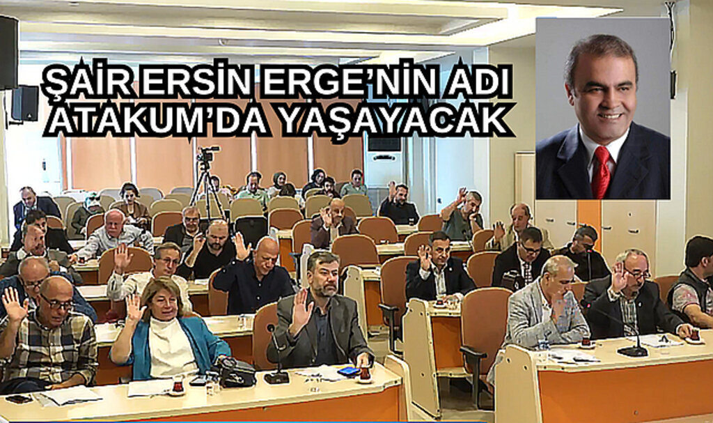 Şair Ersin Erge’nin adı Atakum’da yaşayacak