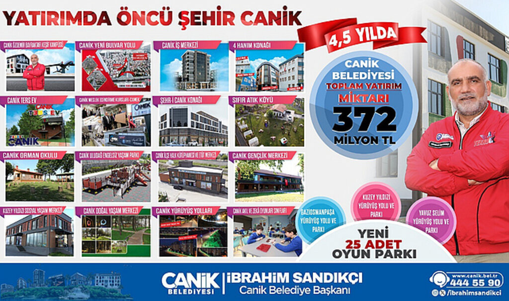 Canik Projelerle Şahlandı