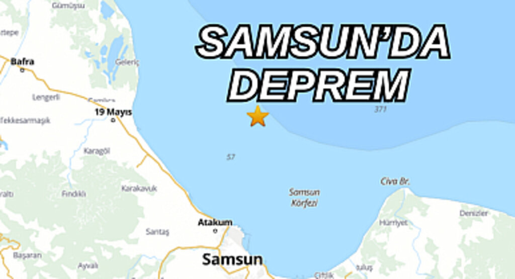 Samsun'da deprem