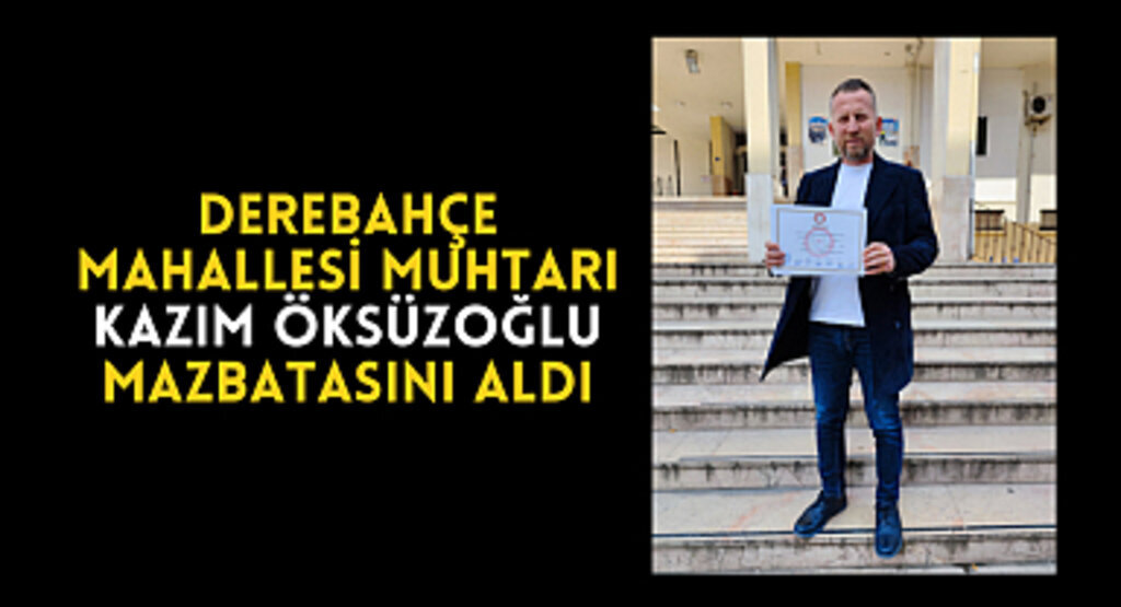 Kazım Öksüzoğlu mazbatasını aldı