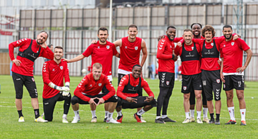 Samsunspor'da neşeli antrenman