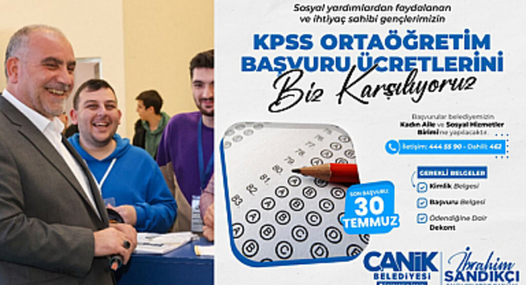 Başkan Sandıkçı KPSS sınav ücretlerini karşılayacak 
