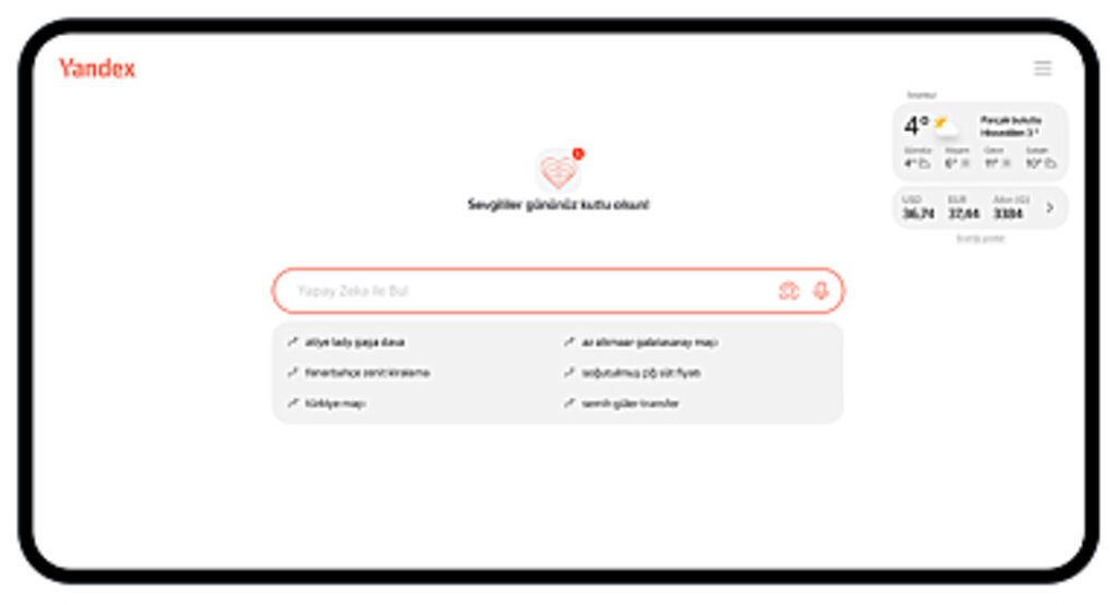Yandex Türkiye’den 14 Şubat Sevgililer Günü Analizi! Kadınlar mı yoksa erkekler mi alacakları hediyeyi yapay zekaya daha fazla soruyor?