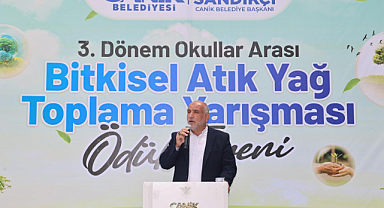 Canik Belediyesi’nden Geri Dönüşüme Büyük Katkı: Öğrenciler 1.5 Ton Atık Yağ Topladı