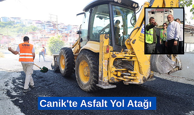 Canik'te Asfalt Yol Atağı