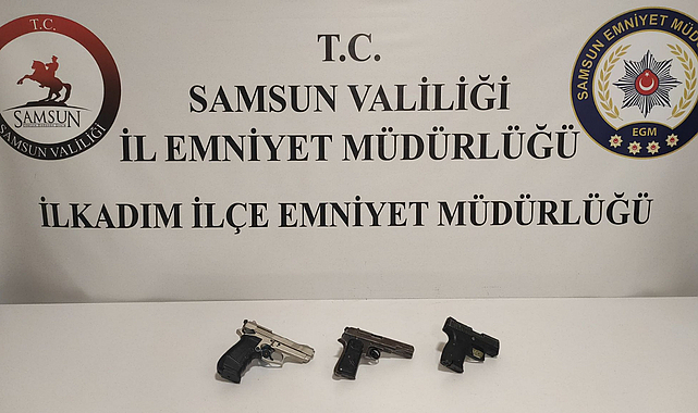 Samsun’da Ruhsatsız Silah Operasyonu