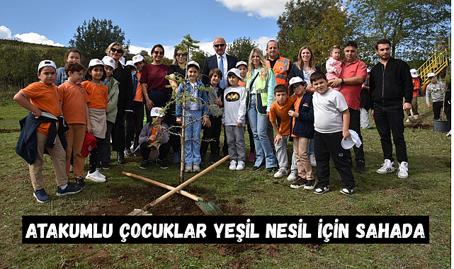 Atakumlu çocuklar yeşil nesil için sahada