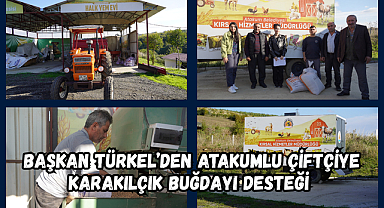 Başkan Türkel’den Atakumlu çiftçiye karakılçık buğdayı desteği