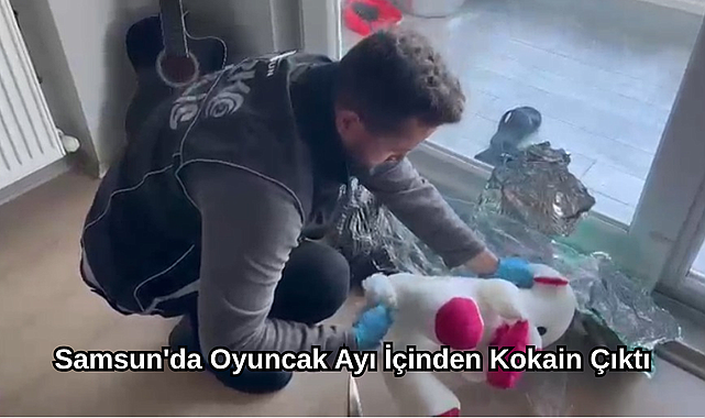 Samsun'da Oyuncak Ayı İçinden Kokain Çıktı