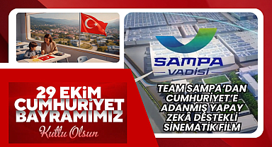 Team SAMPA’dan Cumhuriyet’e Adanmış Yapay Zekâ Destekli Sinematik Film