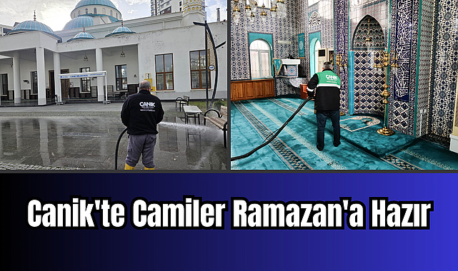 Canik'te Camiler Ramazan'a Hazır