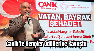 Canik’te Gençler Ödüllerine Kavuştu 